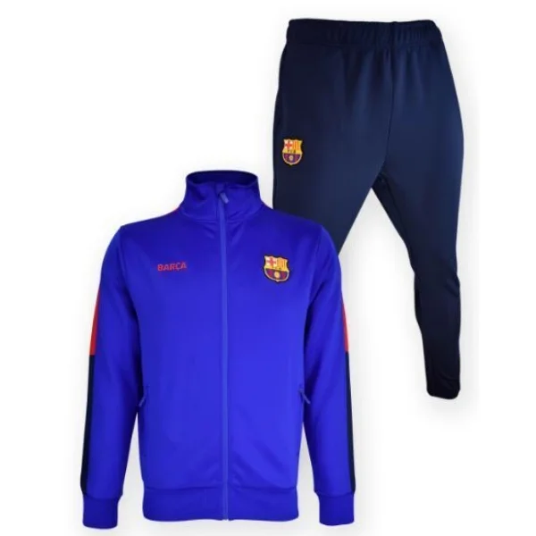 Φωτογραφία προϊόντος: Barcelona FC Σετ αντρικό φόρμα + ζακέτα προπόνησης FC Barcelona Chandal Blue Tracksuit 535002CHBLT