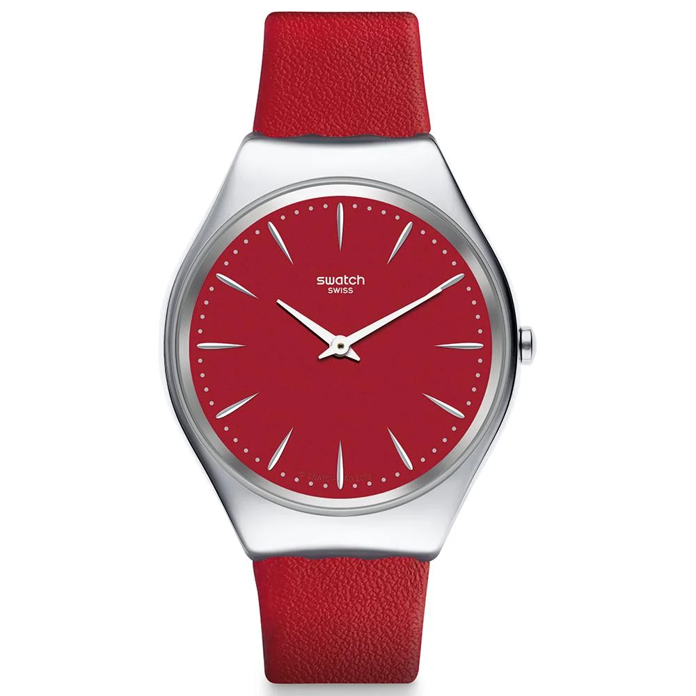 Φωτογραφία προϊόντος: SWATCH Skinrorssa Red Leather Strap SYXS119