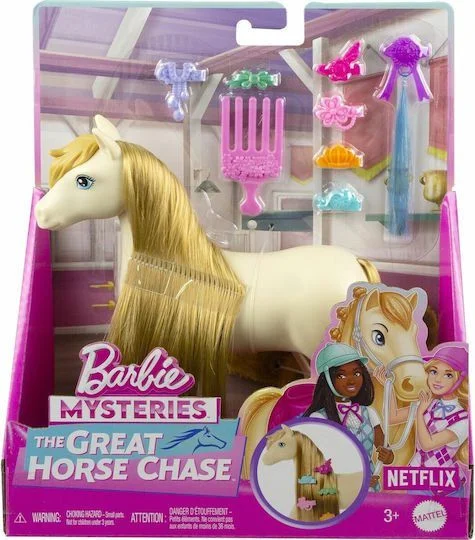 Φωτογραφία προϊόντος: Barbie Mysteries Great Horse Chase Tornado άλογο με Ξανθά Μαλλιά