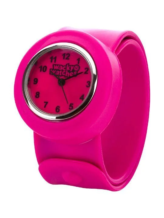 Φωτογραφία προϊόντος: Wacky Watches Παιδικό Ρολόι Με Λουράκι Σιλικόνης Slap 3D Hot Pink Ροζ