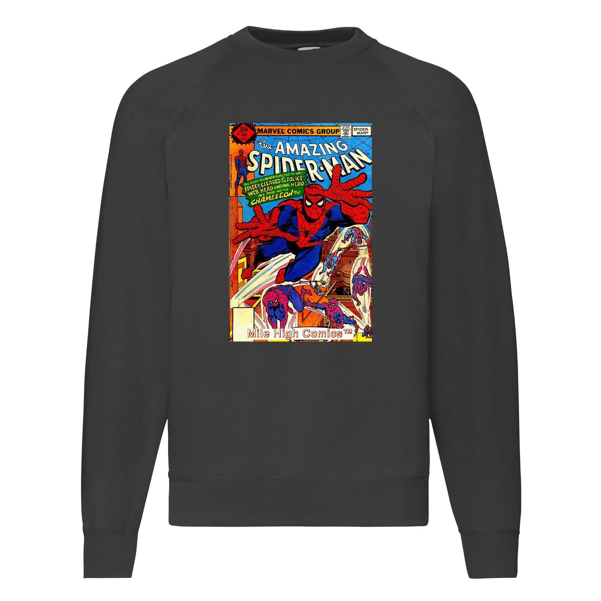 Φωτογραφία προϊόντος: Φούτερ Sweatshirt Sweater Spiderman Comics no2 Original Fruit of the loom 80% βαμβάκι