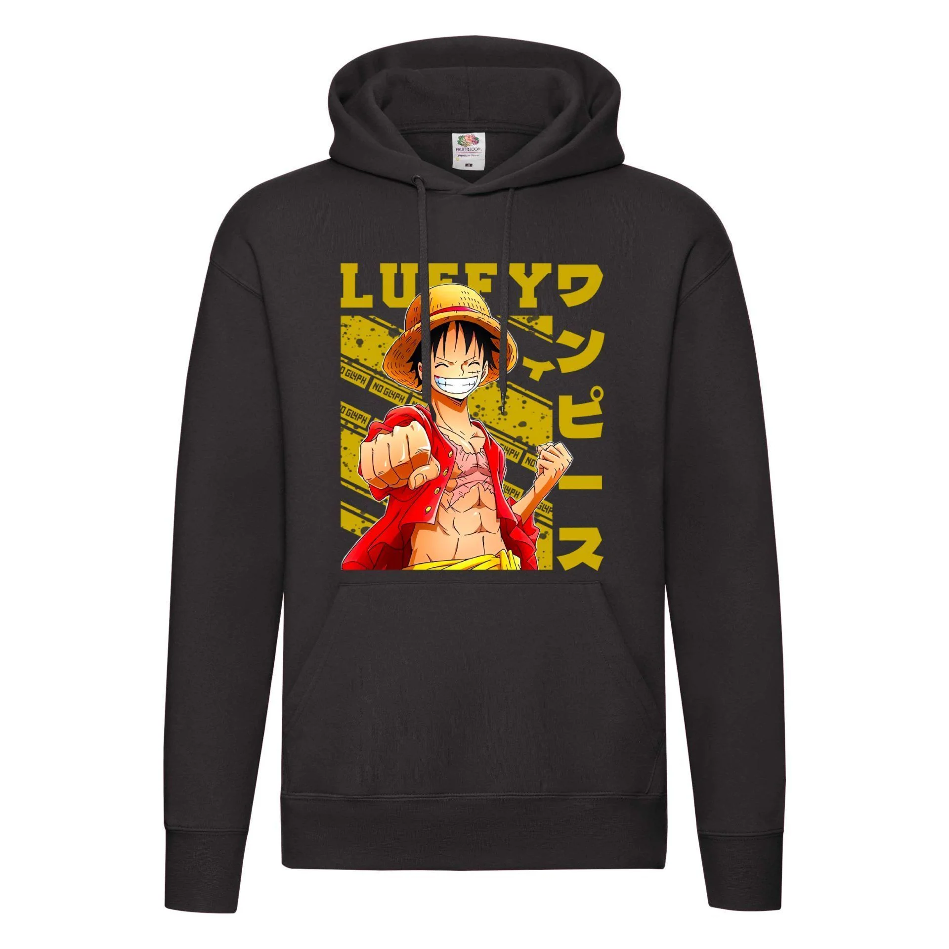 Φωτογραφία προϊόντος: Φούτερ με κουκούλα Monkey D. Luffy no2 Original Fruit of the loom 70% βαμβάκι