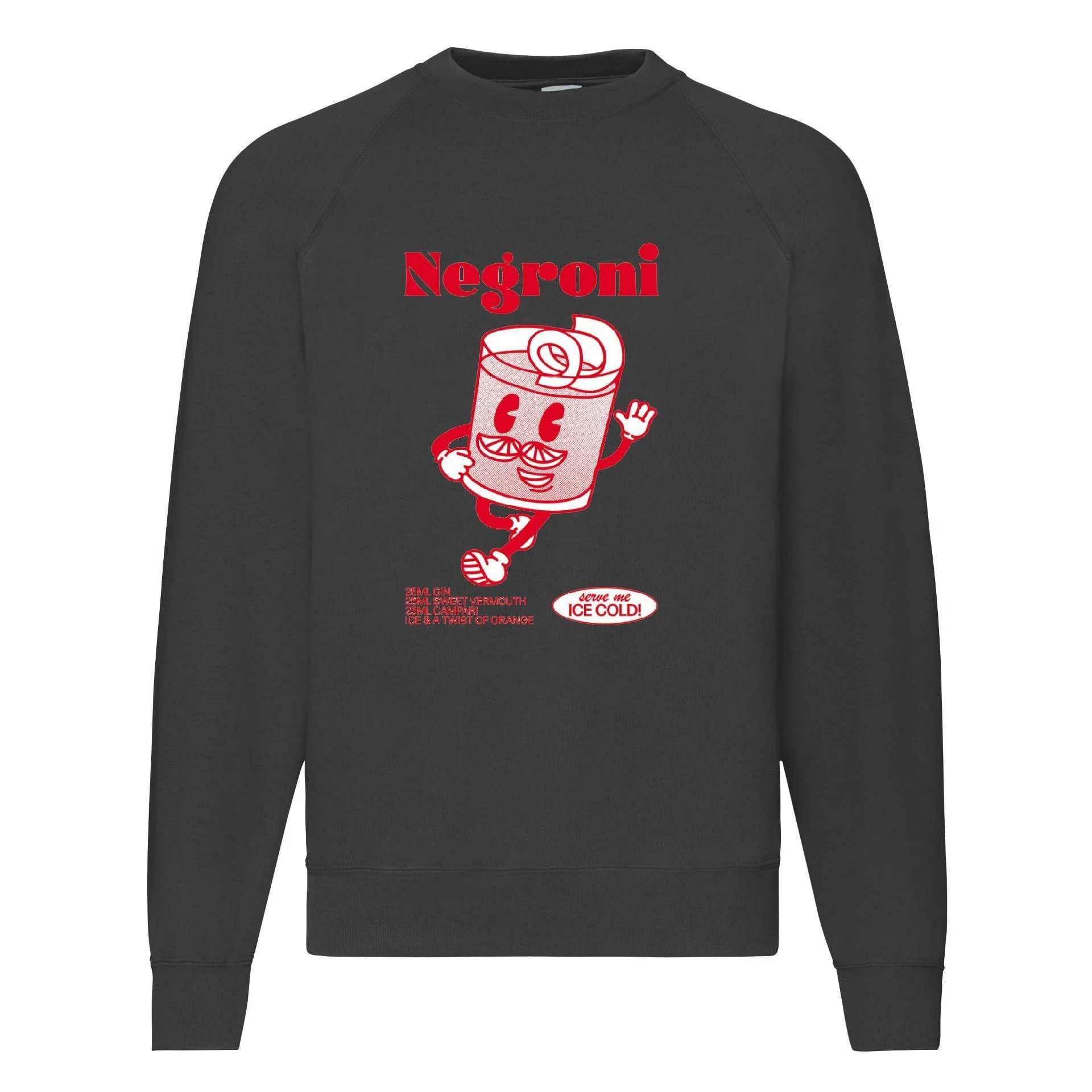 Φωτογραφία προϊόντος: Φούτερ Sweatshirt Negroni cocktail Original Fruit of the loom 80% βαμβάκι
