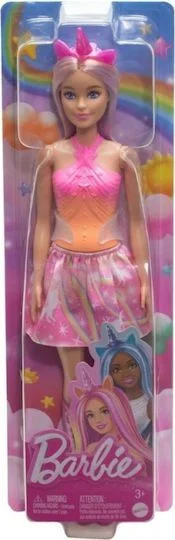 Φωτογραφία προϊόντος: Barbie Κούκλα Princess Unicorn Orange-Pink Dress για 3+ Ετών