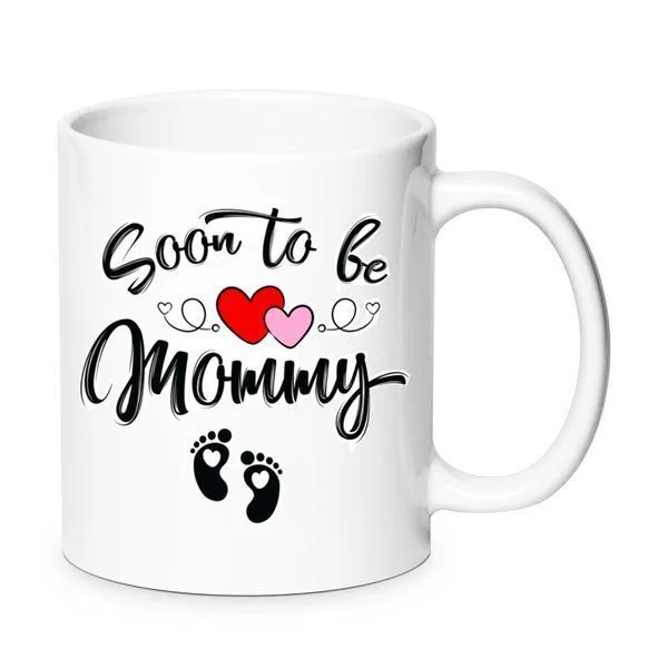 Φωτογραφία προϊόντος: Soon to be mommy mug Καινούργια μαμά κούπα no24 κεραμική 330ml
