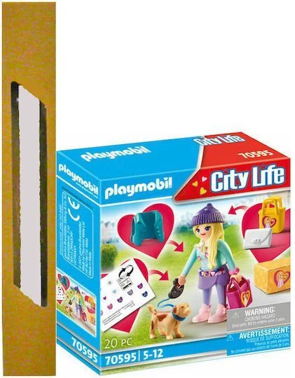 Φωτογραφία προϊόντος: Playmobil City Life: Fashion Girl με Σκυλάκι και δώρο λαμπάδα
