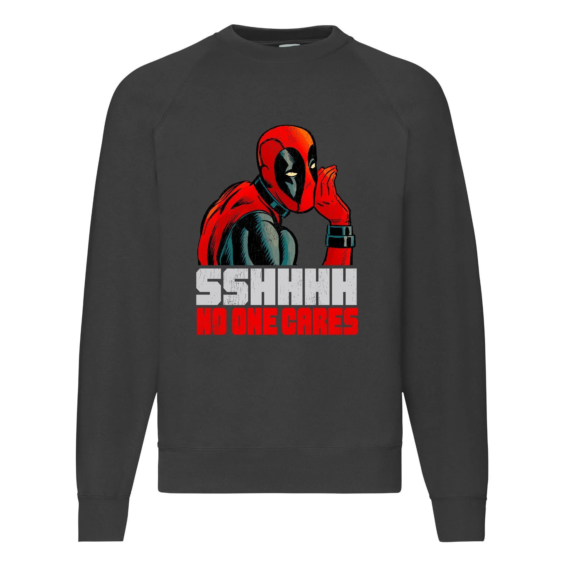 Φωτογραφία προϊόντος: Φούτερ Sweatshirt Avengers Marvel no one cares no1 Original Fruit of the loom 80% βαμβάκι Deadpool