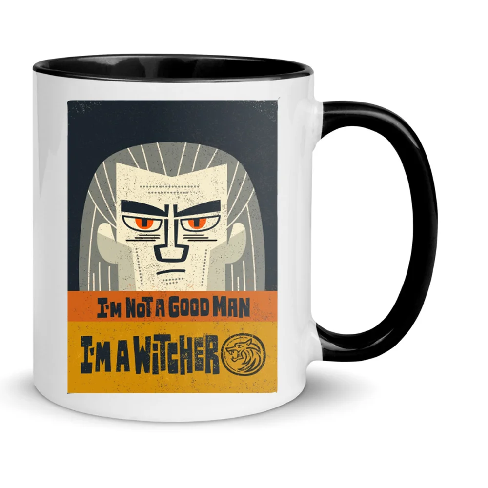 Φωτογραφία προϊόντος: The Witcher mug Κούπα no15 κεραμική 330ml λευκή μαύρη Gerald Riva