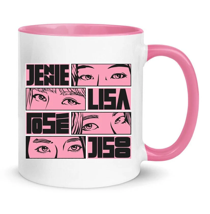Φωτογραφία προϊόντος: Blackpink music band mug Black pink Κούπα No10 Κεραμική 330ml λευκή ροζ