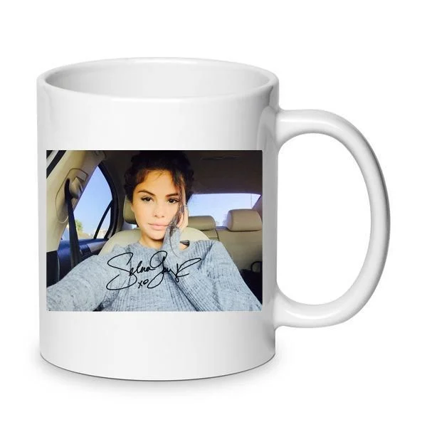 Φωτογραφία προϊόντος: Selena Gomez signature Mug Σελένα Γκόμεζ κούπα No12 Κεραμική 330ml με την υπογραφή