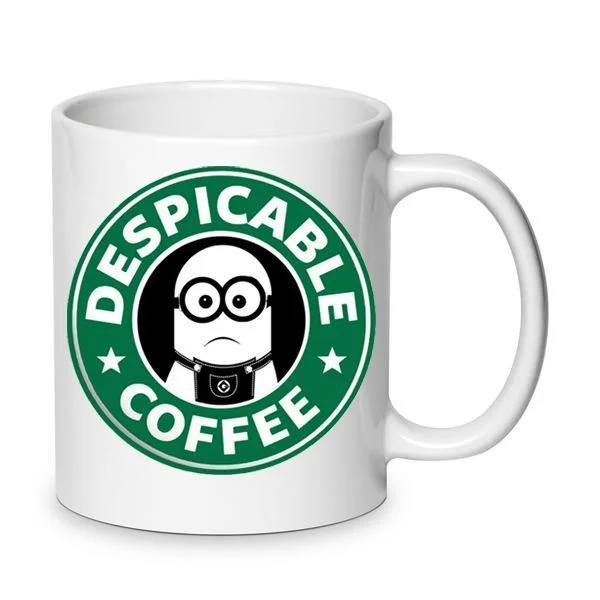 Φωτογραφία προϊόντος: Minions mug μίνιονς κούπα no17 κεραμική 330ml Starbucks Descipable coffee