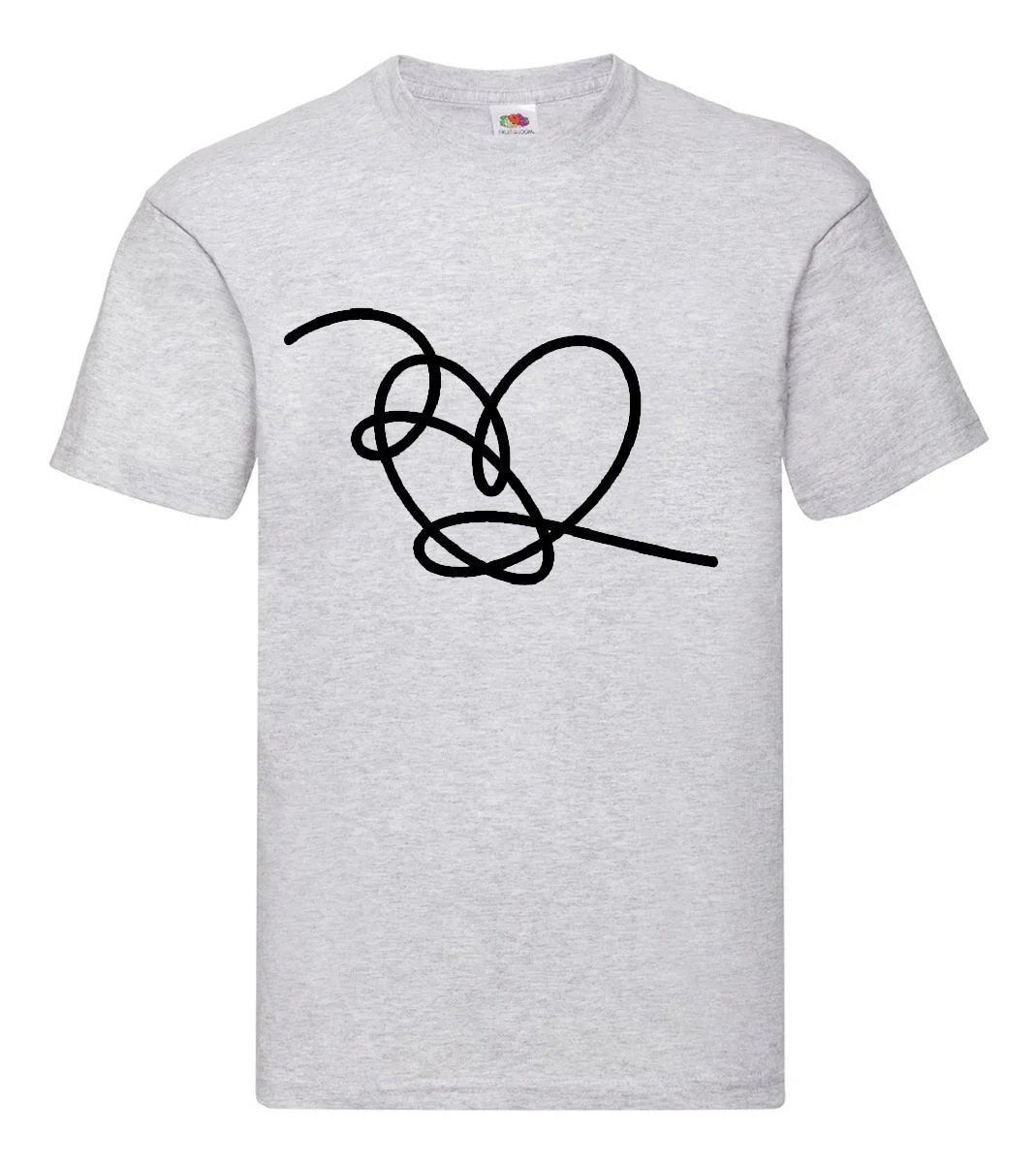 Φωτογραφία προϊόντος: Μπλούζα Tshirt BTS Black heart Original Fruit of the loom 100% βαμβάκι no22