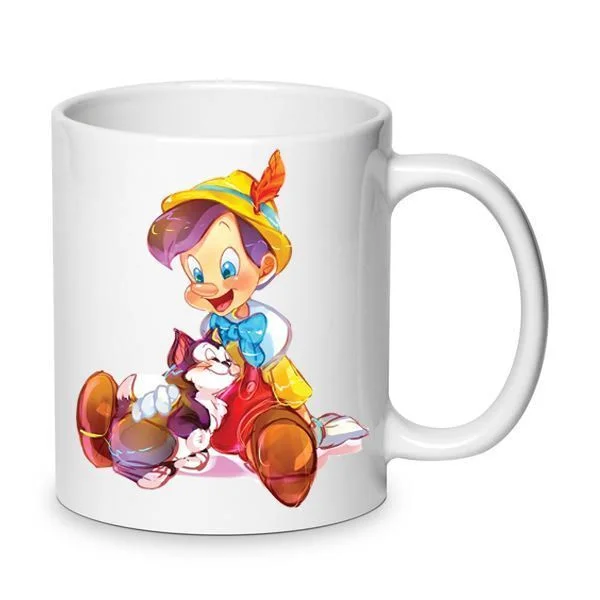 Φωτογραφία προϊόντος: Pinocchio mug Πινόκιο κούπα no7 330ml κεραμική