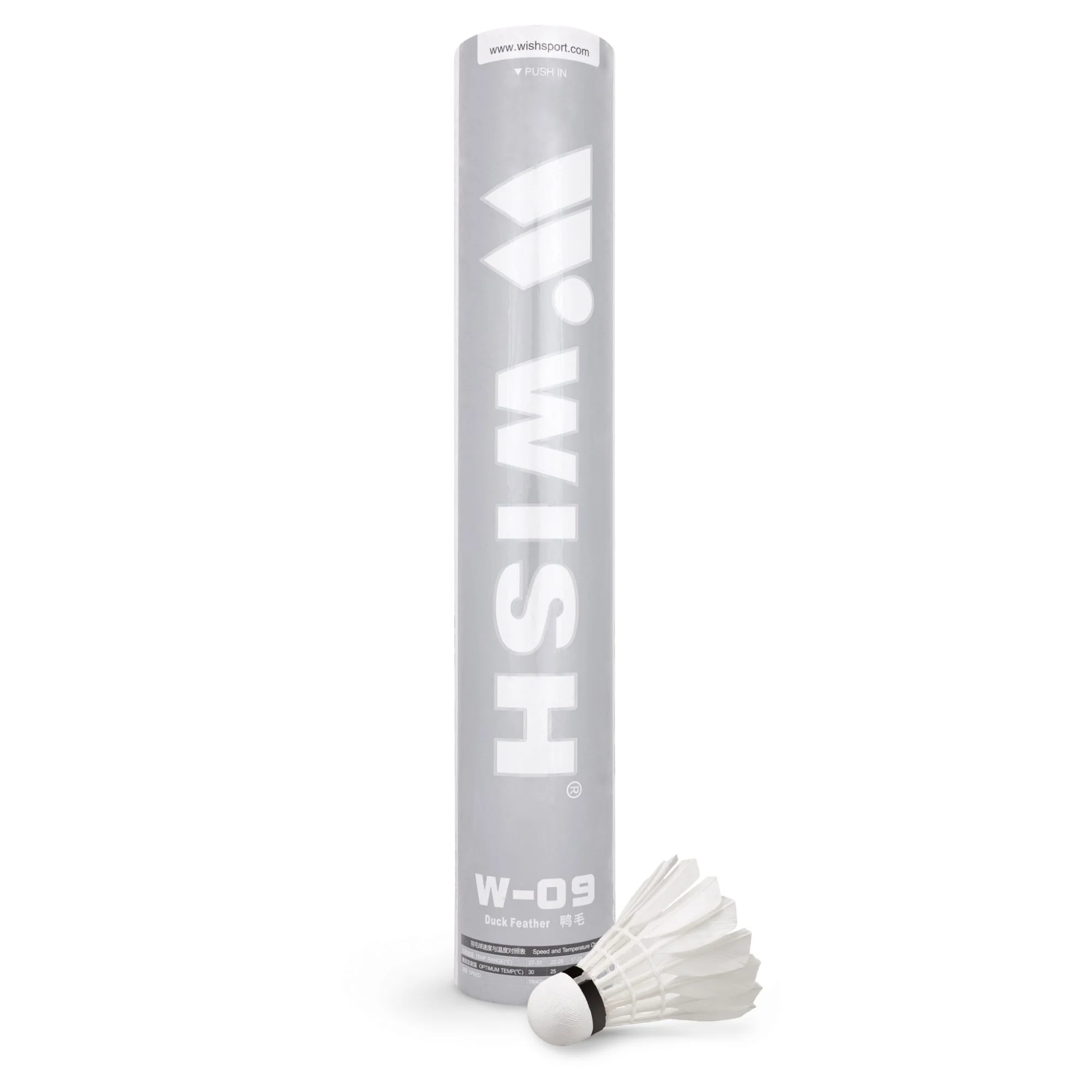 Φωτογραφία προϊόντος: Wish Μπαλάκια Badminton Feather Shuttlecock W-09 12 τμχ. (42078)