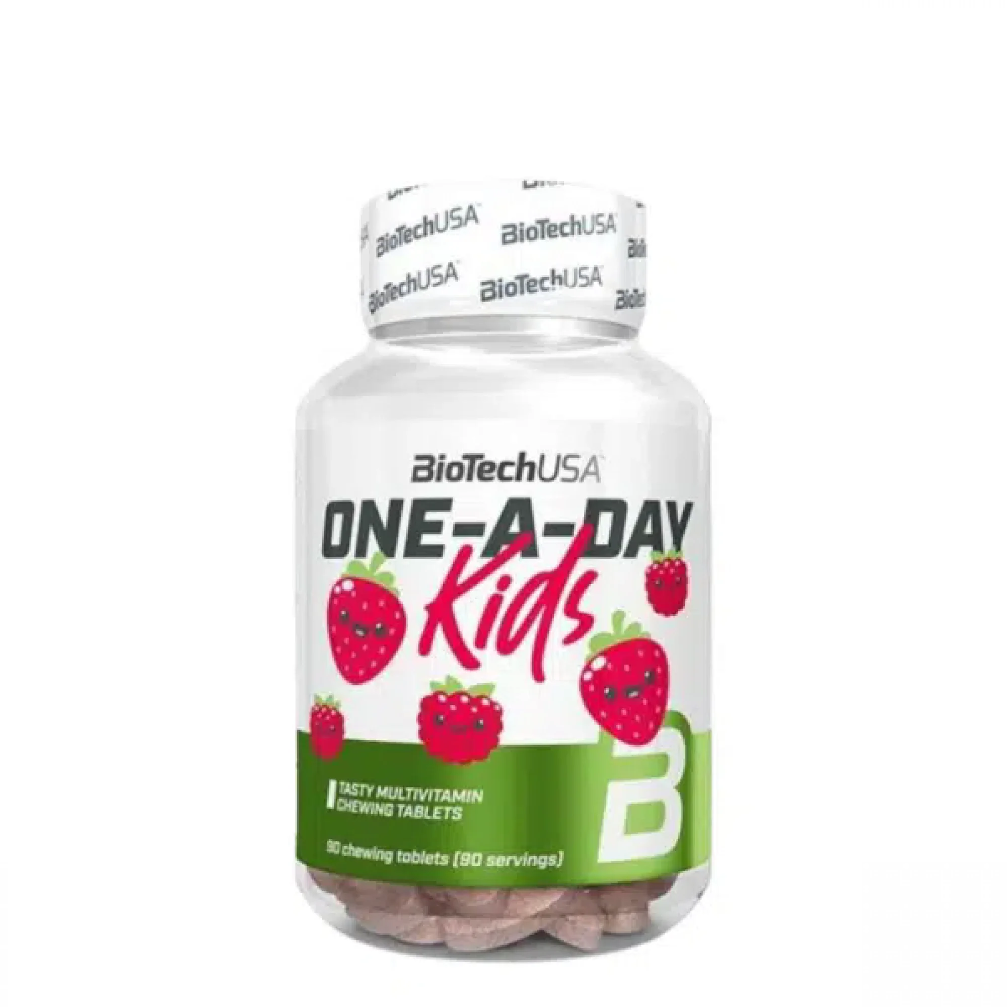 Φωτογραφία προϊόντος: BioTechUSA One a Day Kids 90 tbl Strawberry-Raspberry flavoured (19094010100)