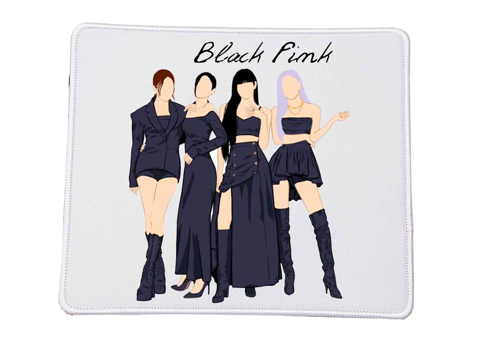 Φωτογραφία προϊόντος: Mousepad Black Pink music band no5 Βάση για το ποντίκι Ορθογώνιο 23x20cm Ποιοτικού υλικού αντοχής