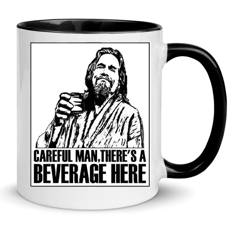 Φωτογραφία προϊόντος: The big lebowsky mug no1 Κεραμική κούπα 330ml λευκή μαύρη hot beverage