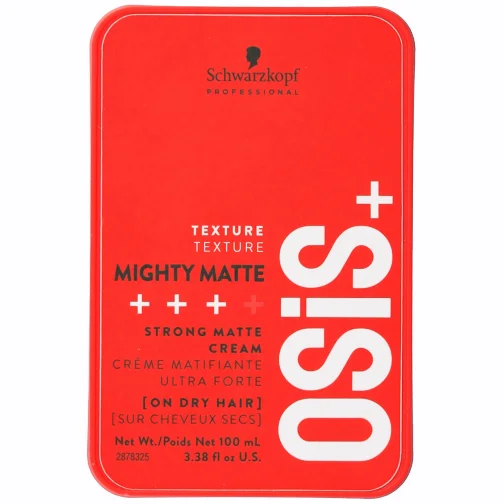 Φωτογραφία προϊόντος: Schwarzkopf Κρέμα Μαλλιών Osis+ Mighty Matte για Διαμόρφωση με Δυνατό Κράτημα 100ml
