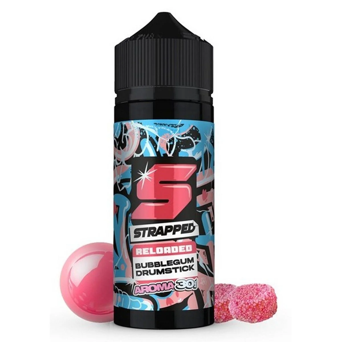 Φωτογραφία προϊόντος: Strapped Reloaded Flavor Shot Bubblegum Drumstick 30ml/120ml