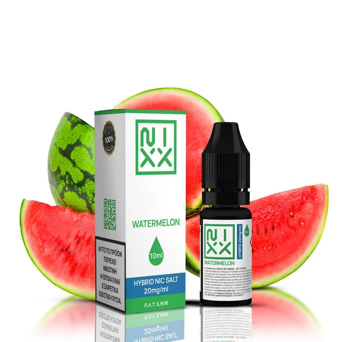 Φωτογραφία προϊόντος: NIXX Watermelon E-Liquid 10ml