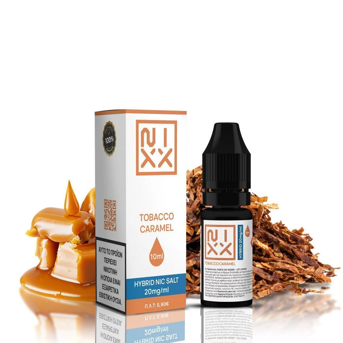 Φωτογραφία προϊόντος: NIXX Tobacco Caramel E-Liquid 10ml