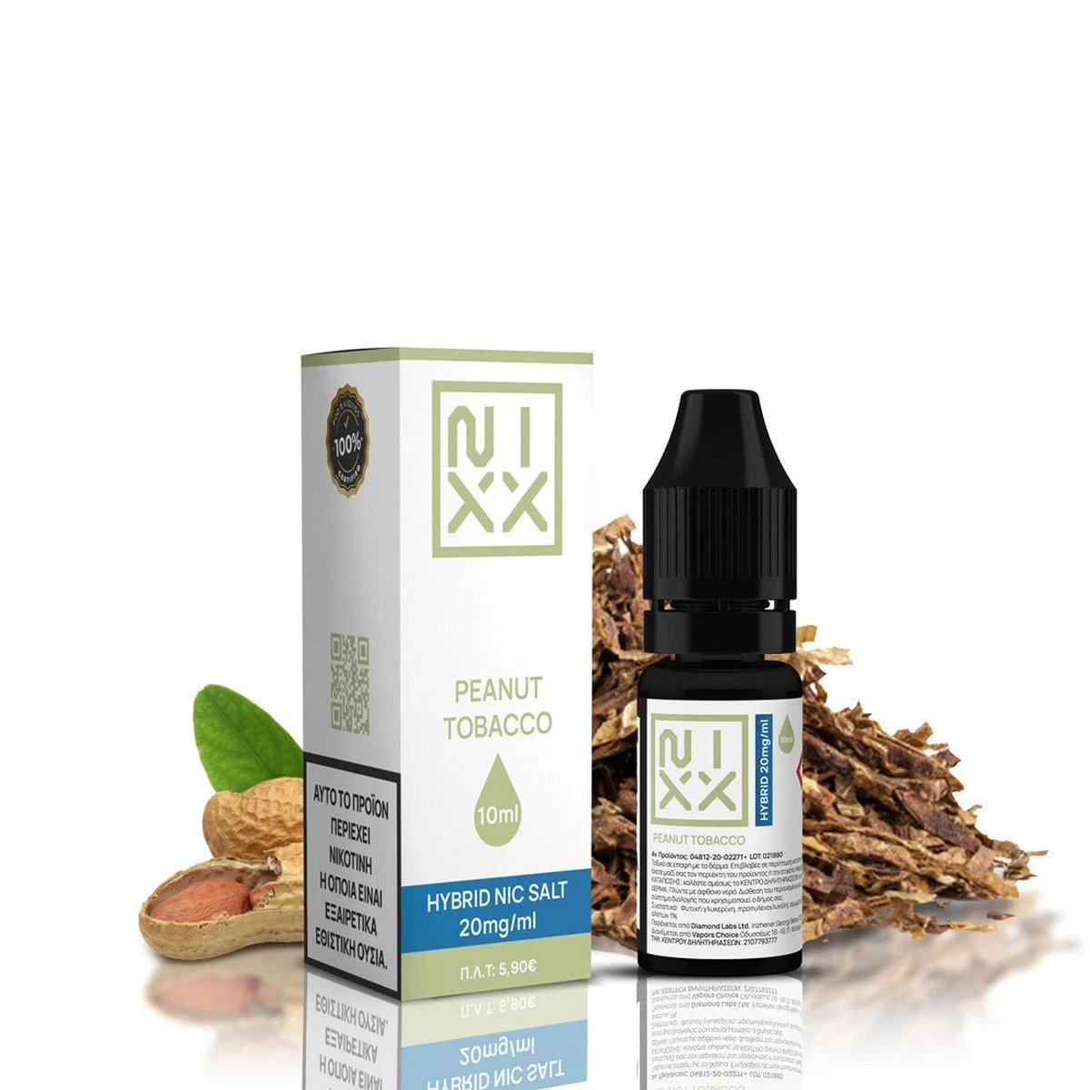Φωτογραφία προϊόντος: NIXX Peanut Tobacco E-Liquid 10ml