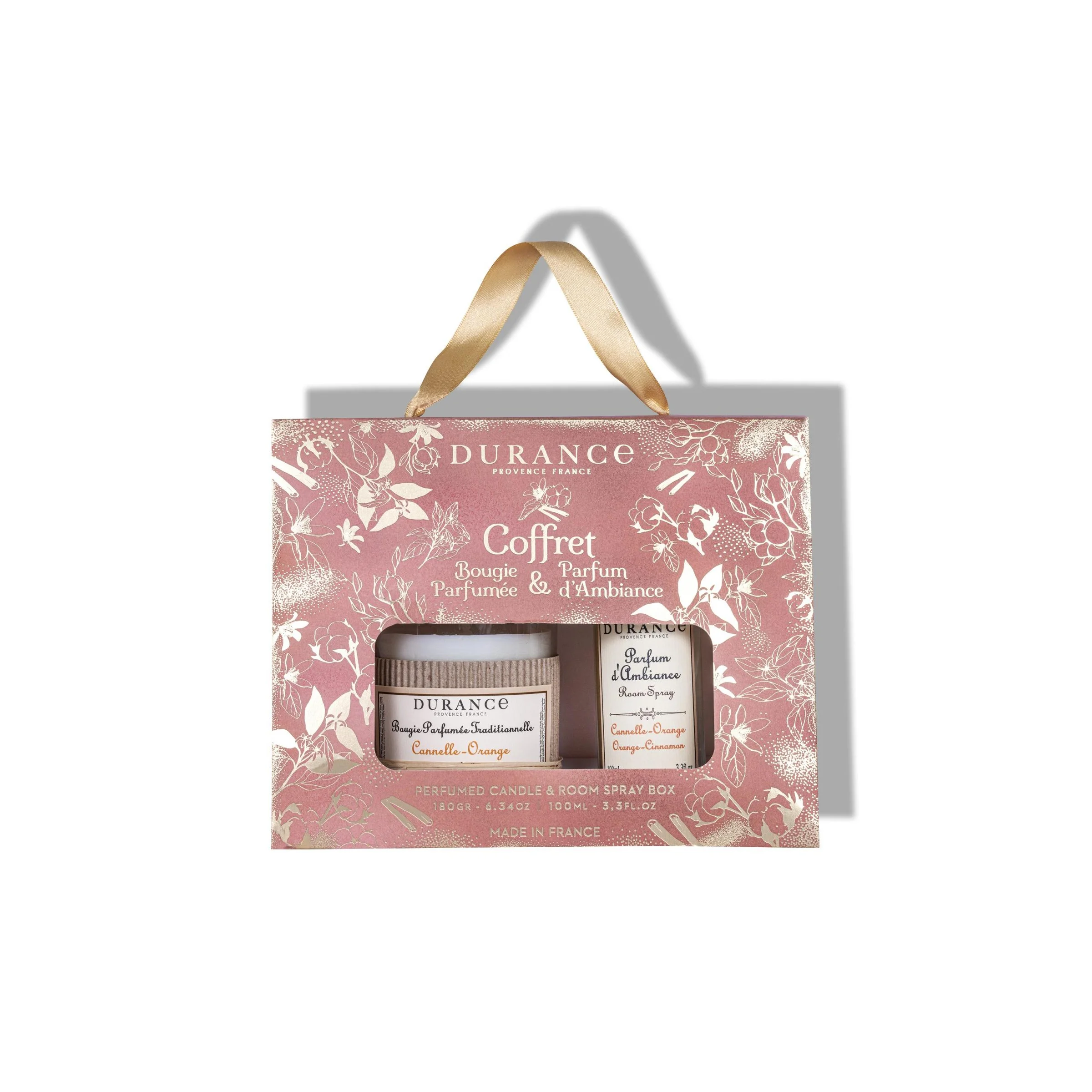 Φωτογραφία προϊόντος: Durance Coffret perfumed candle +amp; room spay box orange-cinnamon