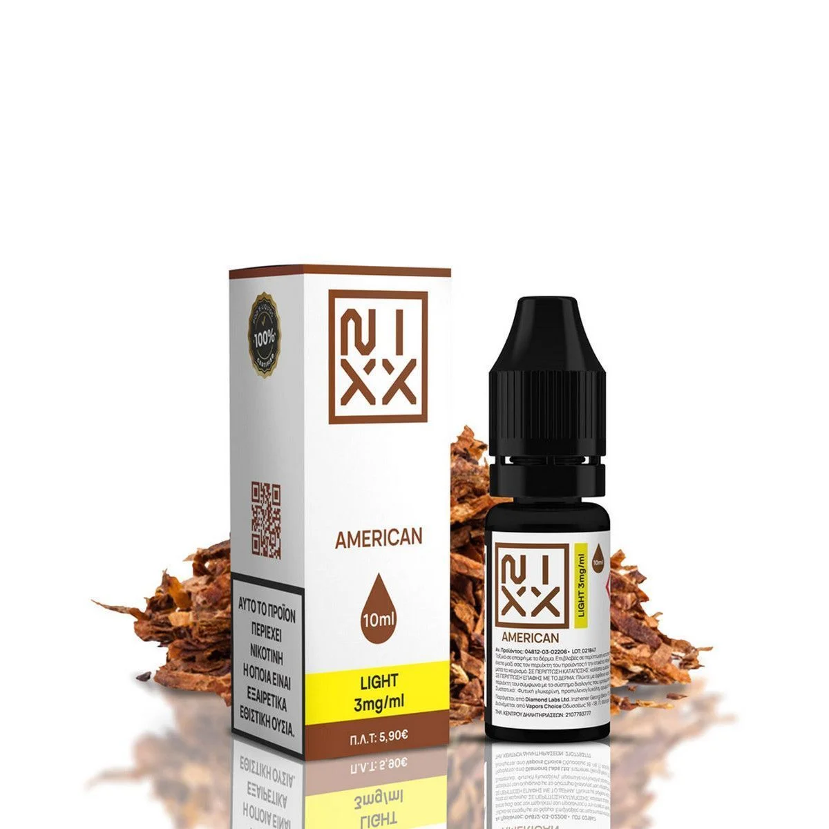 Φωτογραφία προϊόντος: NIXX American E-Liquid 10ml