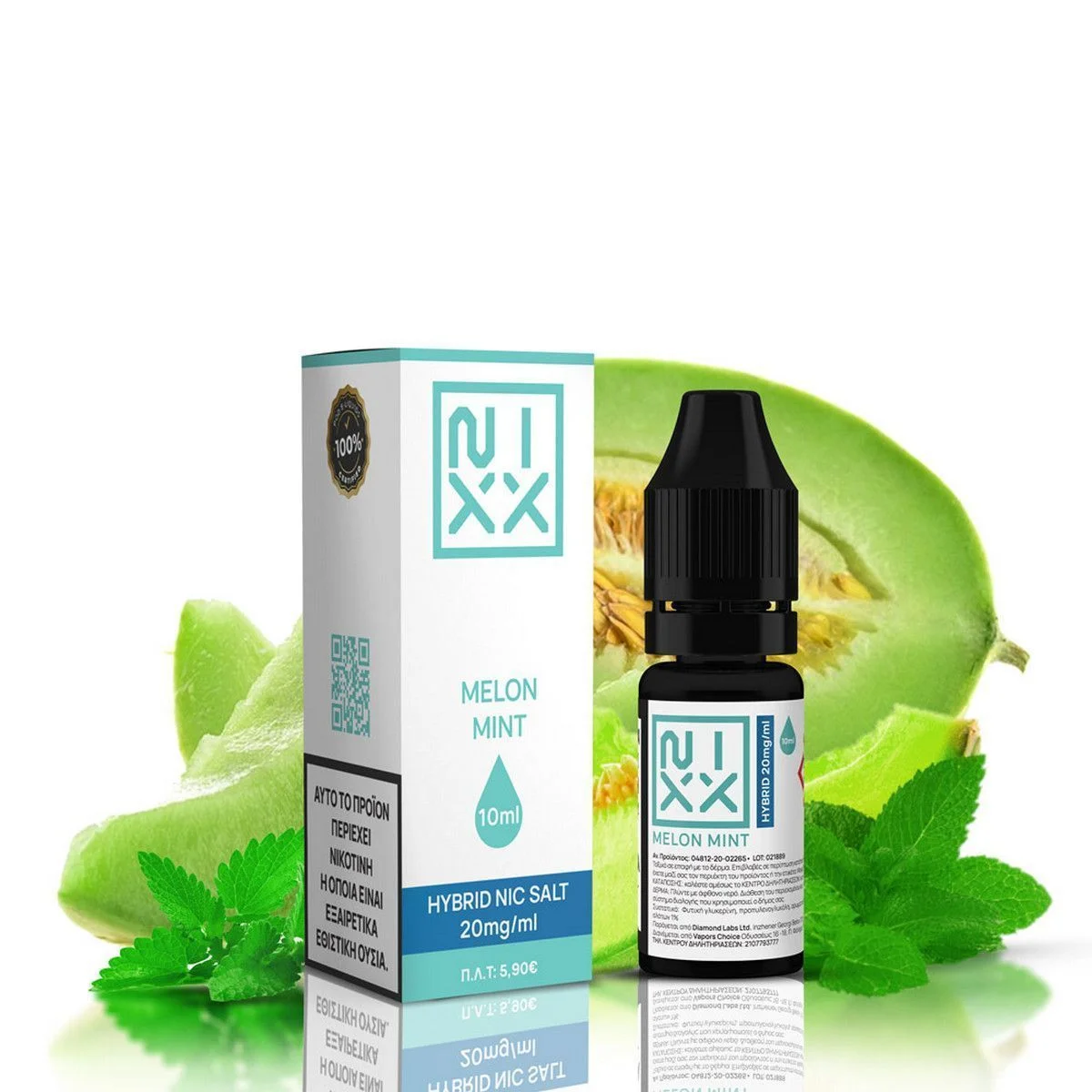Φωτογραφία προϊόντος: NIXX Melon Mint E-Liquid 10ml