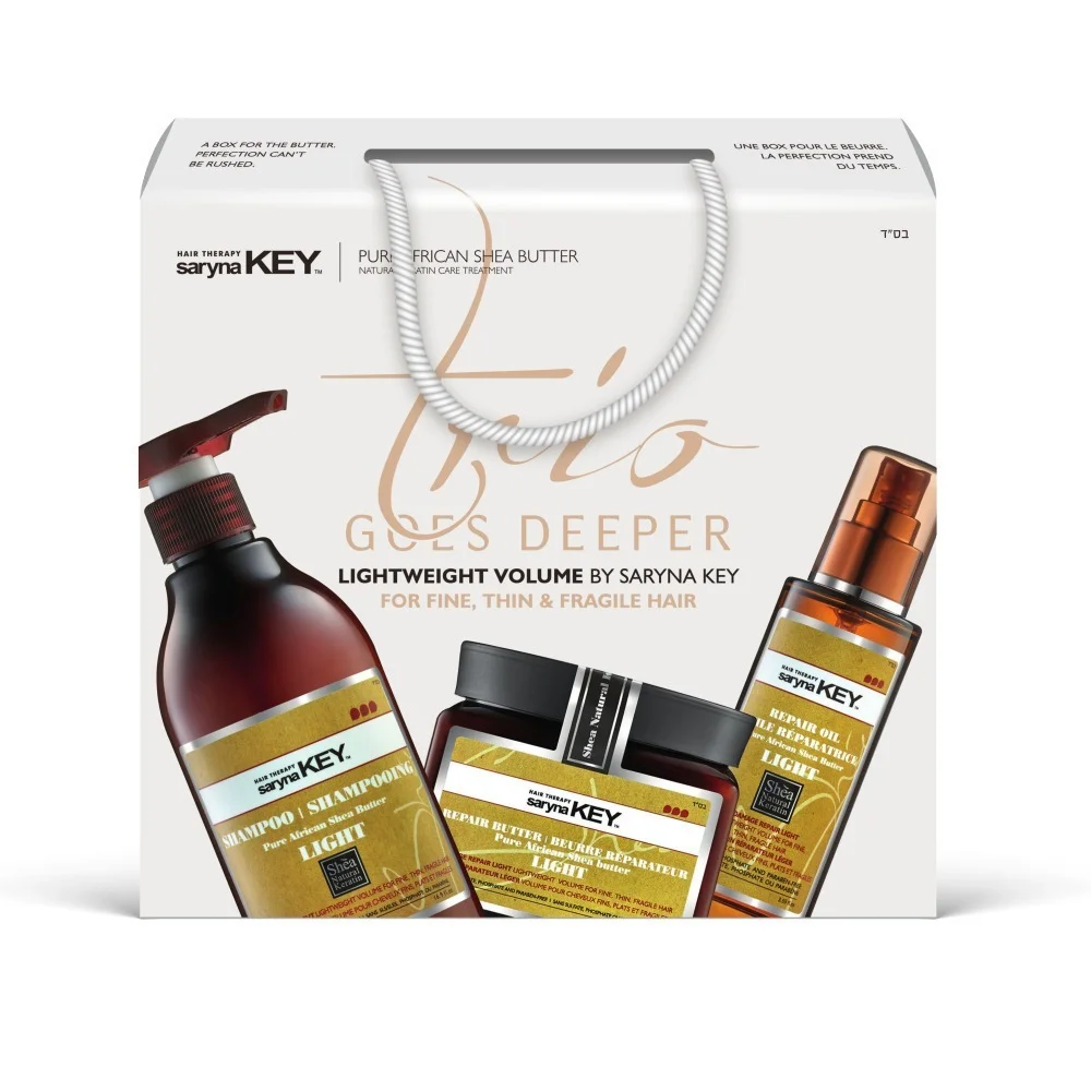 Φωτογραφία προϊόντος: Saryna Key Trio Goes Deeper Lightweight Volume Σετ Θεραπείας Μαλλιών με Σαμπουάν 3τμχ