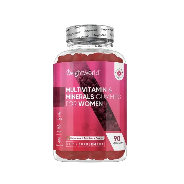 Φωτογραφία προϊόντος: Multivitamin for Women (Strawberry + Raspberry) x 90 Gummies - WeightWorld