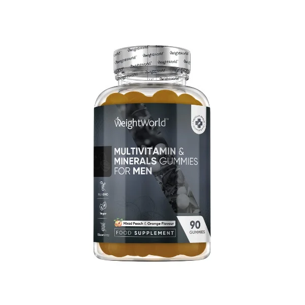 Φωτογραφία προϊόντος: Multivitamin for Men (Peach + Orange) x 90 Gummies - WeightWorld