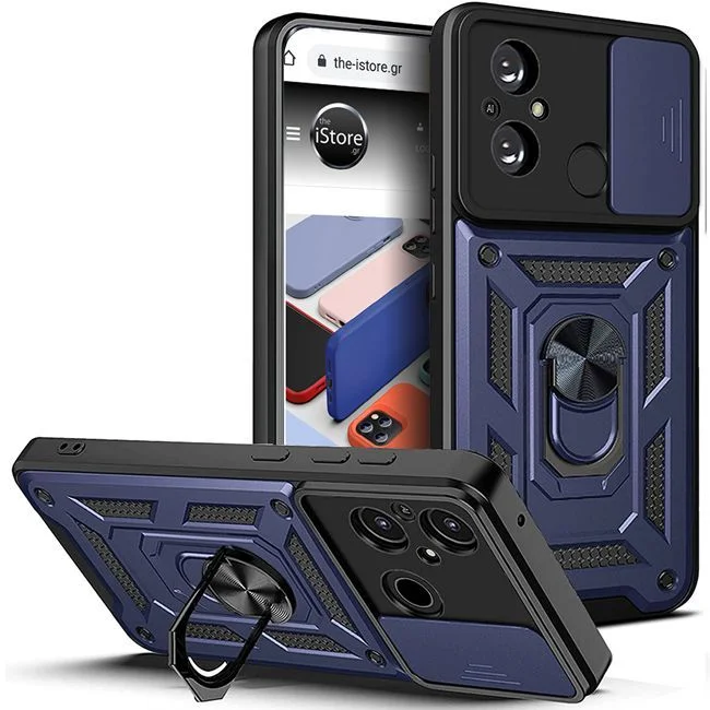 Φωτογραφία προϊόντος: Combo Kickstand Slide Camera Case Blue Xiaomi Redmi 12C