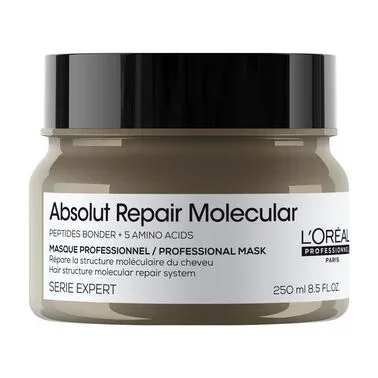 Φωτογραφία προϊόντος: L’Oréal Professionnel Absolut Repair Molecular Professional Μάσκα Επανόρθωσης Για Ταλαιπωρημένα Μαλλιά 250ml
