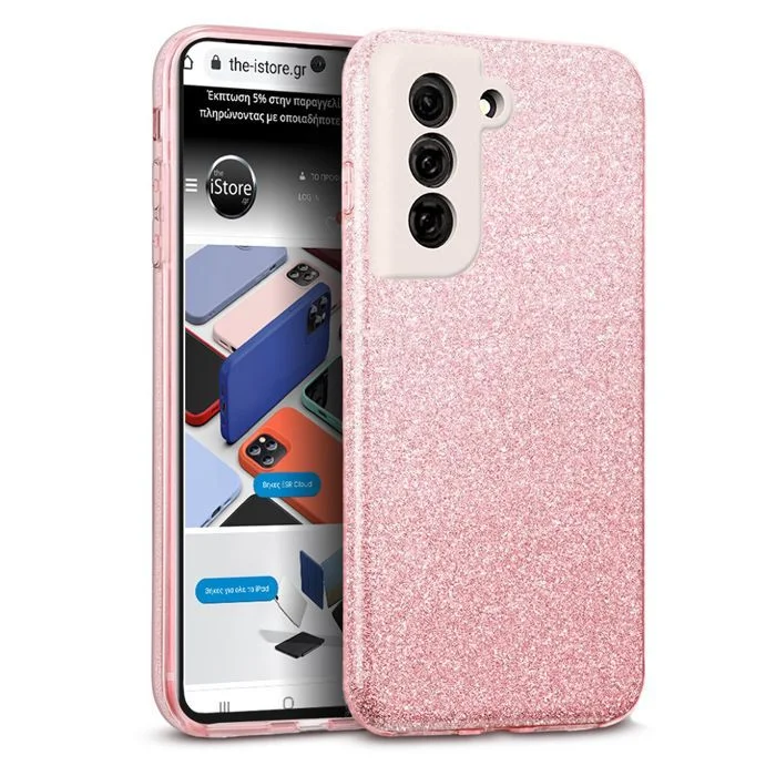 Φωτογραφία προϊόντος: Hybrid Strass Pink Case Samsung Galaxy S21 FE 5G