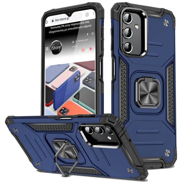 Φωτογραφία προϊόντος: Θήκη Armor Ringstand Blue Samsung Galaxy A14 4G/5G