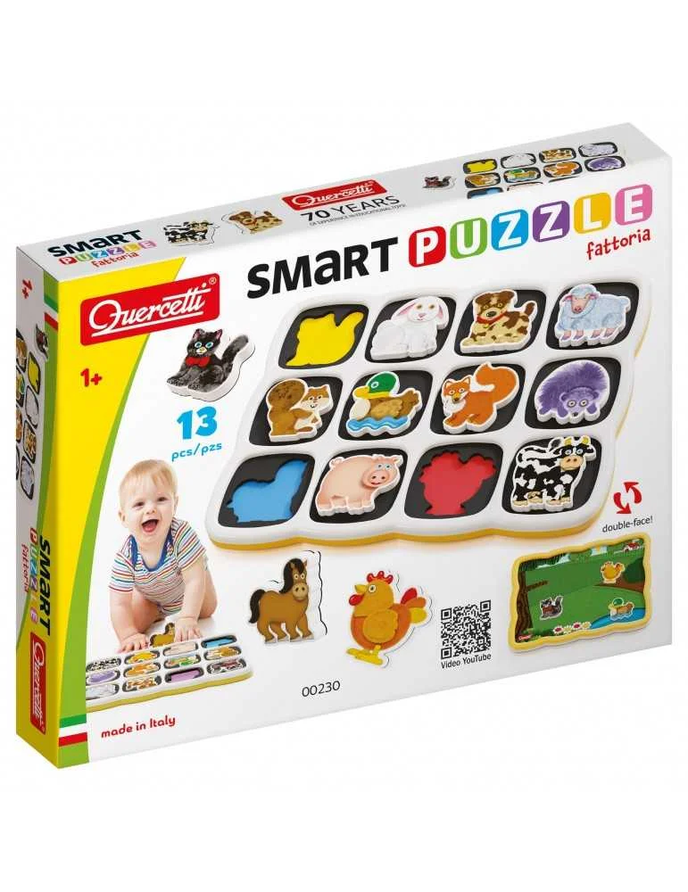 Φωτογραφία προϊόντος: SMART PUZZLE ΖΩΑ ΦΑΡΜΑΣ ΔΙΠΛΗΣ ΟΨΗΣ 13pcs
