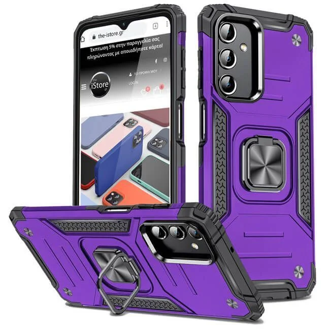 Φωτογραφία προϊόντος: Θήκη Armor Ringstand Purple Samsung Galaxy A14 4G/5G