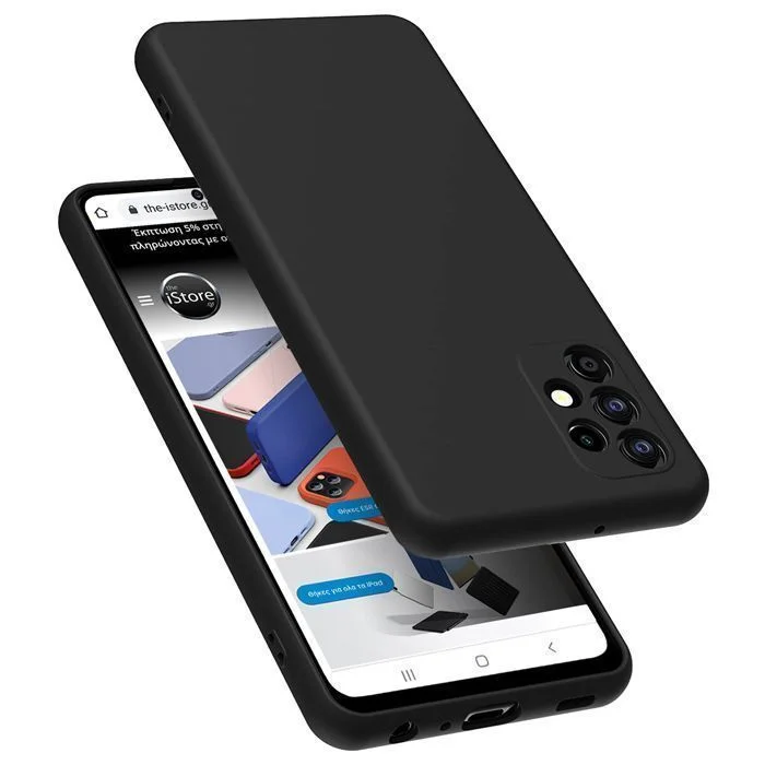 Φωτογραφία προϊόντος: Rubber Silk Case Black Samsung Galaxy A33 5G
