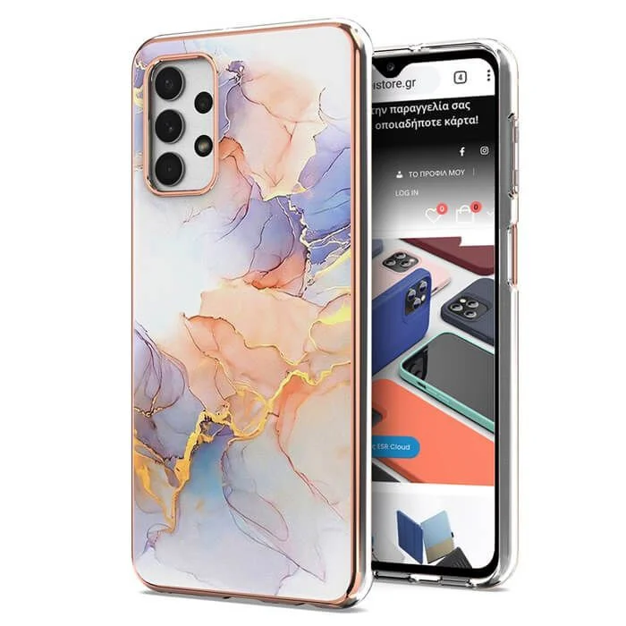 Φωτογραφία προϊόντος: Royal Marble Silicone Case Cream Samsung Galaxy A32 5G