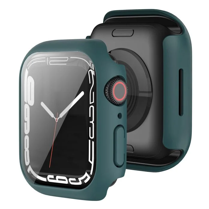 Φωτογραφία προϊόντος: 2-in-1 Hard Frame Green + Tempered Glass Apple Watch 41mm