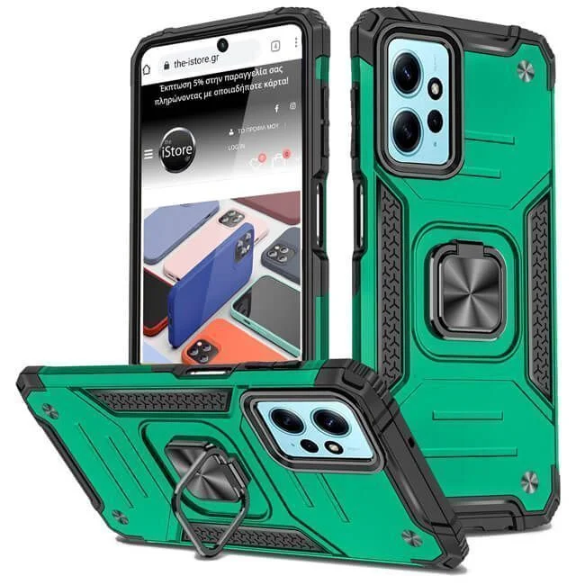Φωτογραφία προϊόντος: Θήκη Armor Ringstand Green Xiaomi Redmi Note 12 4G