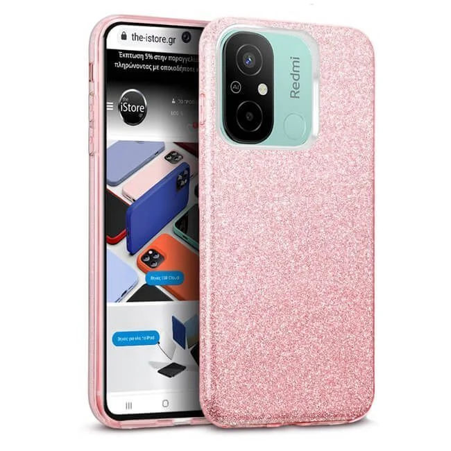 Φωτογραφία προϊόντος: Θήκη Hybrid Strass Pink Xiaomi Redmi 12C
