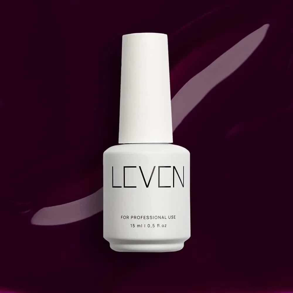Φωτογραφία προϊόντος: Leven | Ημιμόνιμο βερνίκι 15ml no. 261 Eggplant