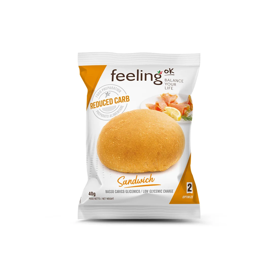 Φωτογραφία προϊόντος: Sandwich με φυτικές ίνες keto-friendly FeelingOk 40g