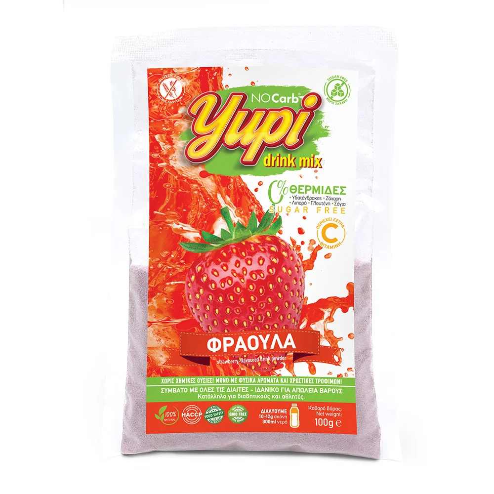 Φωτογραφία προϊόντος: No Carb® Yupi drink mix Φράουλα NoCarb 100g