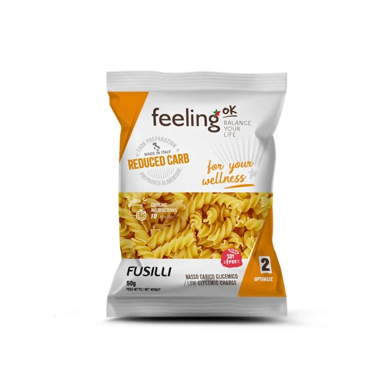 Φωτογραφία προϊόντος: Ζυμαρικά Fusilli Optimize με φυτικές ίνες Low Carb FeelingOk 50g