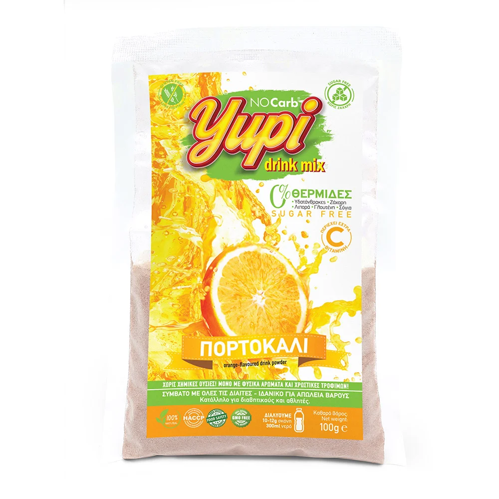 Φωτογραφία προϊόντος: No Carb® Yupi drink mix Πορτοκάλι NoCarb 100g