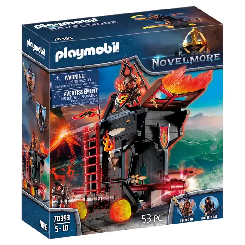 Φωτογραφία προϊόντος: Playmobil Πολιορκητική μηχανή φωτιάς του Μπέρναμ (70393)