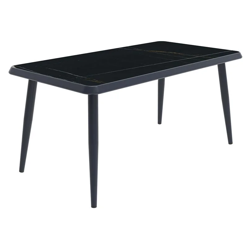 Φωτογραφία προϊόντος: JARDIN Τραπέζι Dining Κήπου-Βεράντας ALU Ανθρακί, Επιφάνεια Μαύρο HPL